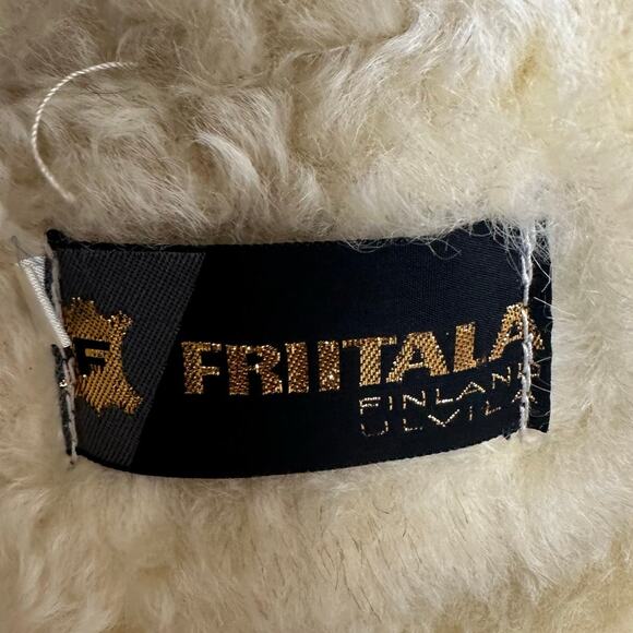 Vintage Men's Friitala Finland Genuine Suede Shearling Coat sz 54=L - Picture 16 of 16